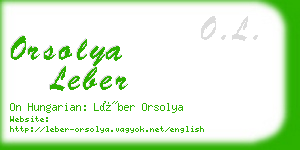 orsolya leber business card
